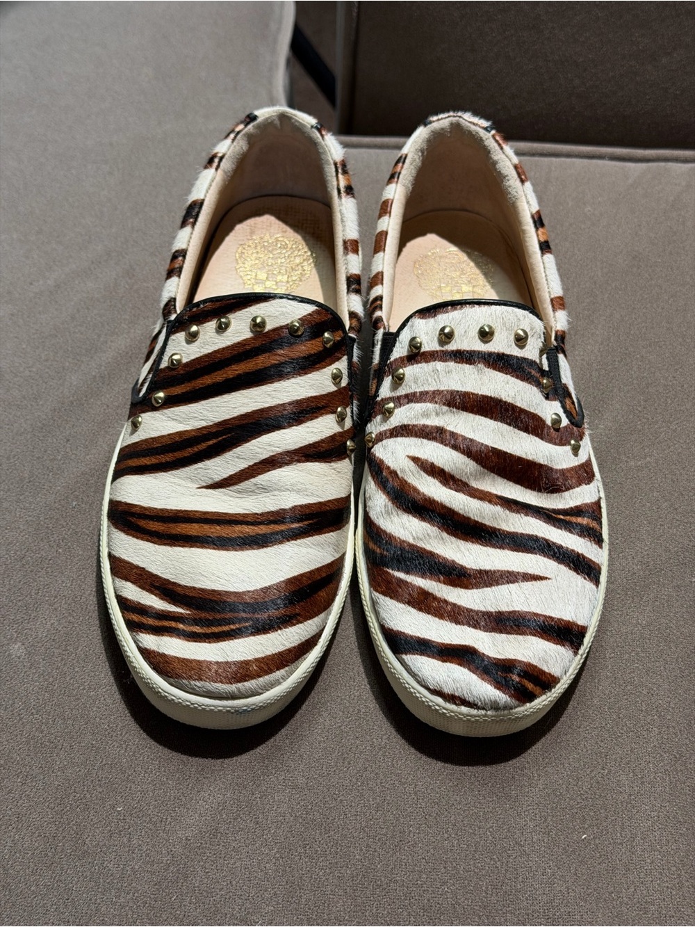 Vince Camuto Zebra Slip On Sneakers Size 7